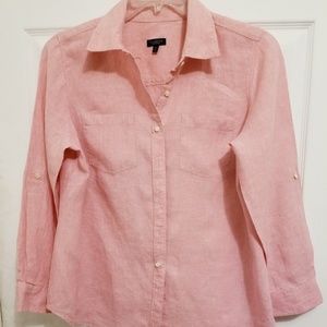 Talbots Linen top 1Xp